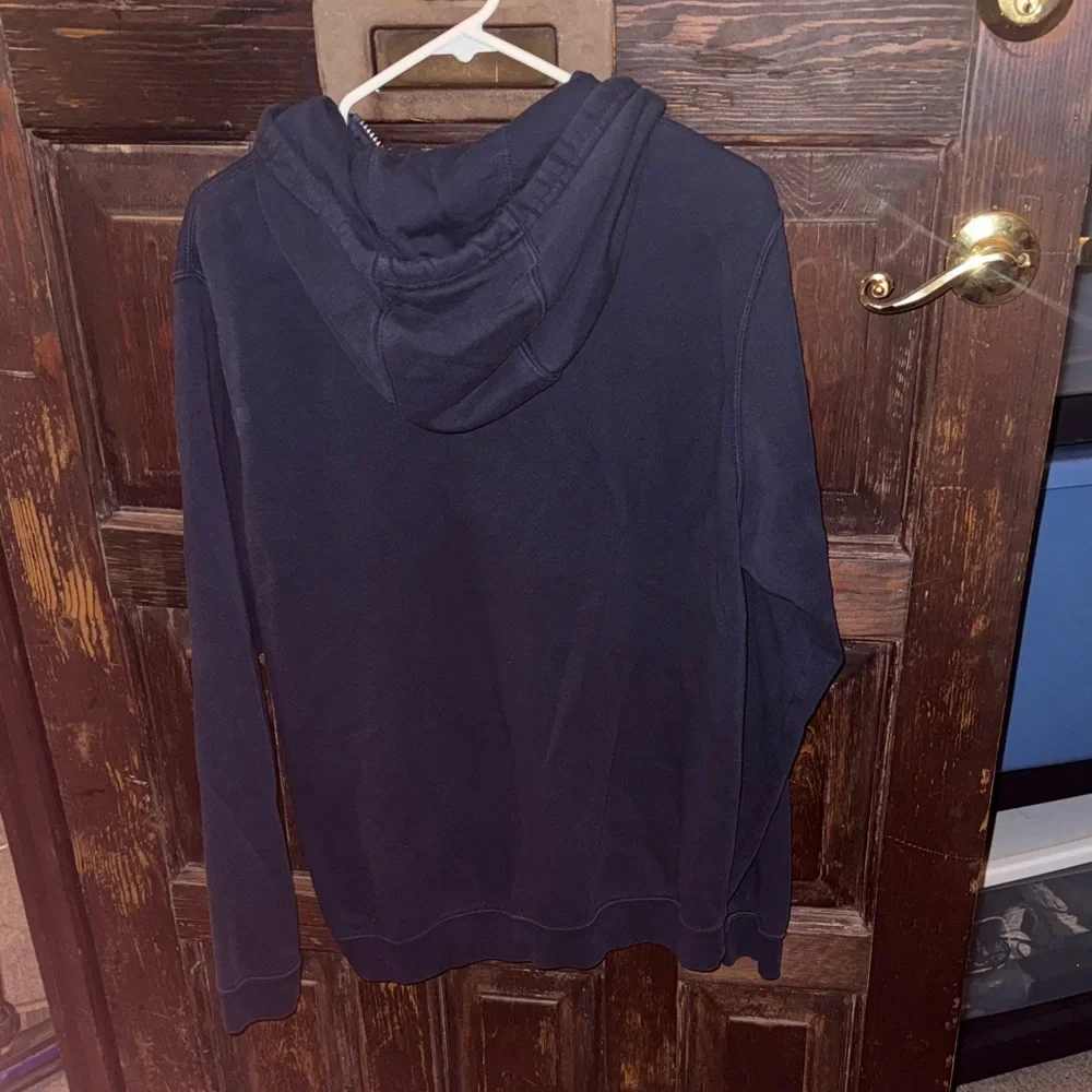 Nike Dark Blue Pullover Half Zip Hoodie - Picture 3 of 3